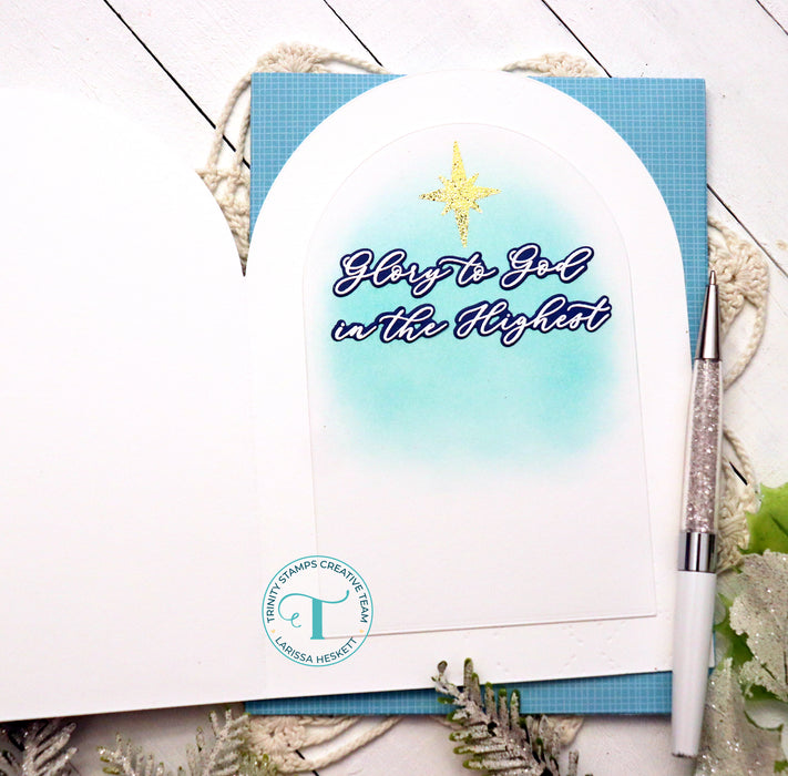 Elegant Christmas Sentiments 4x8 Stamp Set