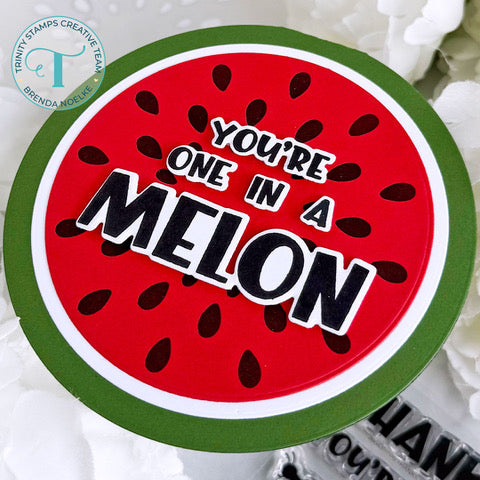 Watermelon Circle Add-on 6x9 Stencil