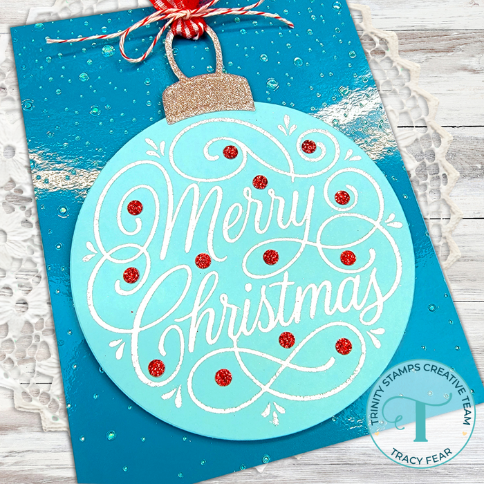 Flourished Christmas 4x4 Stamp