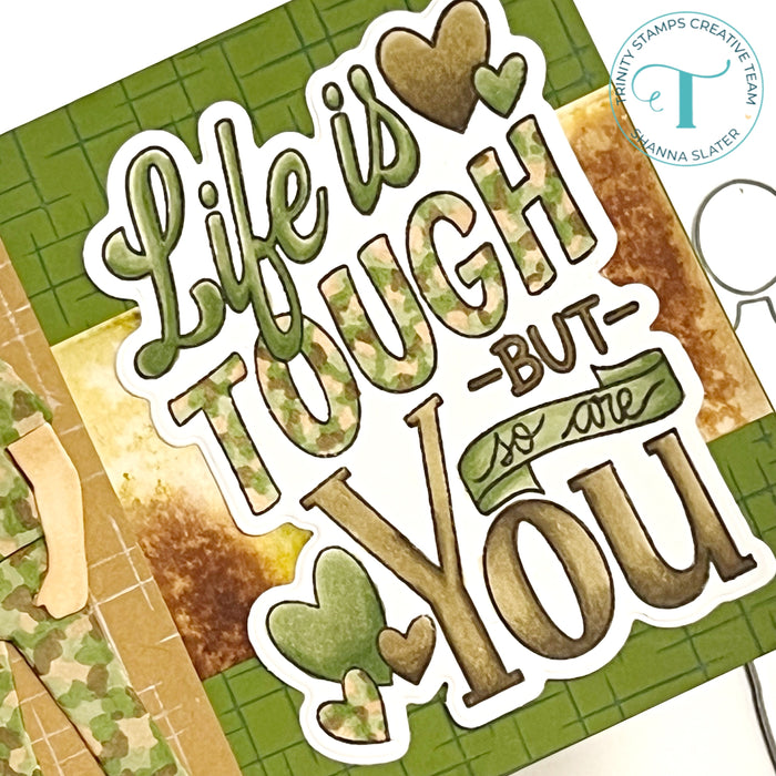 Life is Tough 3x4 Stamp - Love Dani Collection