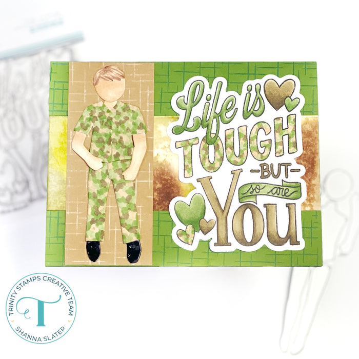 Life is Tough 3x4 Stamp - Love Dani Collection