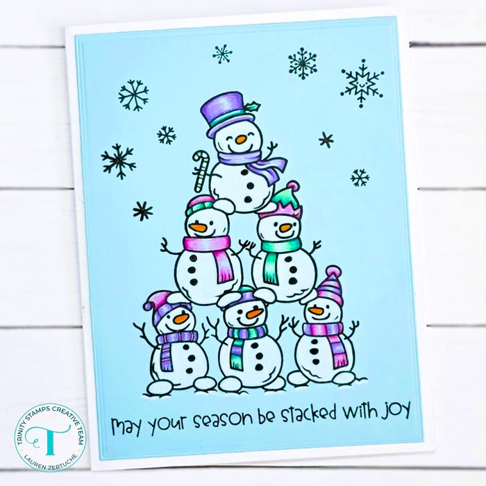 Snow Stacks 4x6 Stamp Set