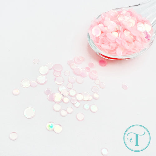 Ballet Slipper - Iridescent Pearl Confetti Embellishment Mix