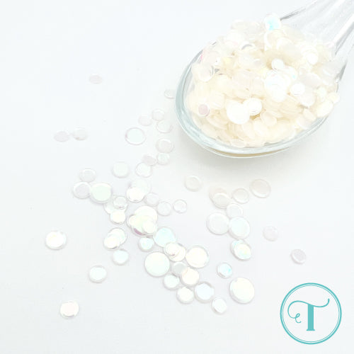 Pearly Gates - Iridescent Pearl Confetti Embellishment Mix