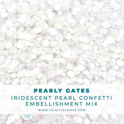 Pearly Gates - Iridescent Pearl Confetti Embellishment Mix