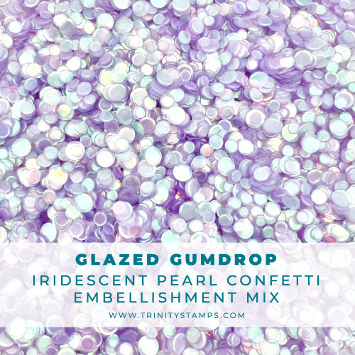 Glazed Gumdrop - Iridescent Pearl Confetti Embellishment Mix