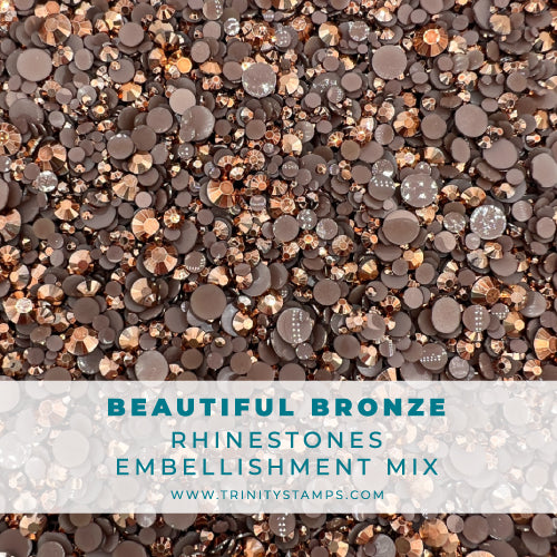 Beautiful Bronze Metallic Rhinestones– Trinity Stamps