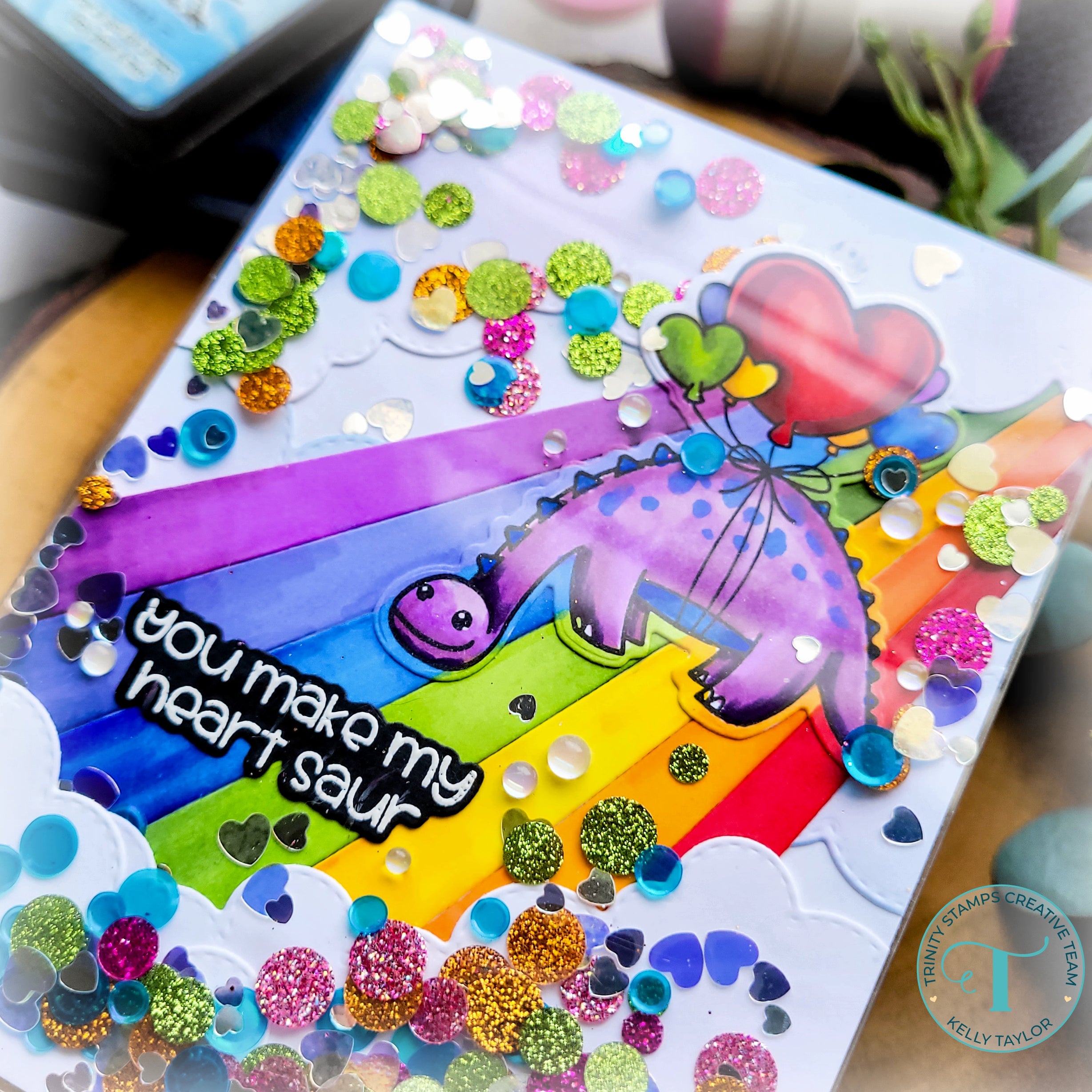 Lime Sparkle Spots Confetti Embellishments– Trinity Stamps