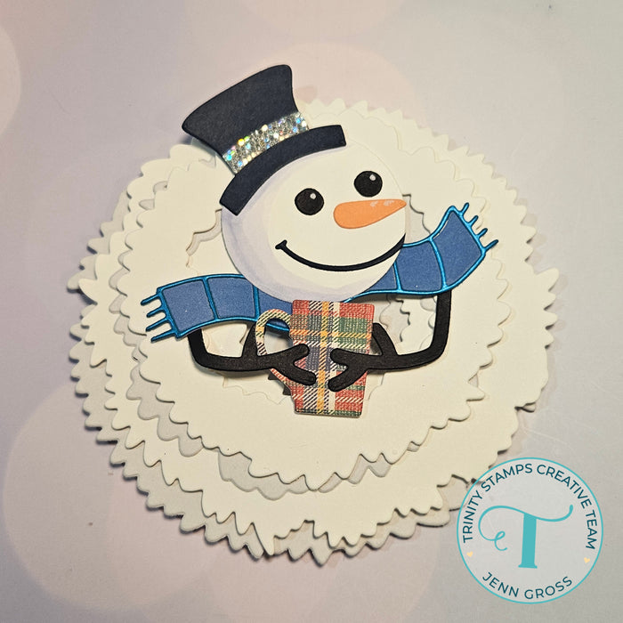 Holiday Wreath Circle Card Add-on Die Set