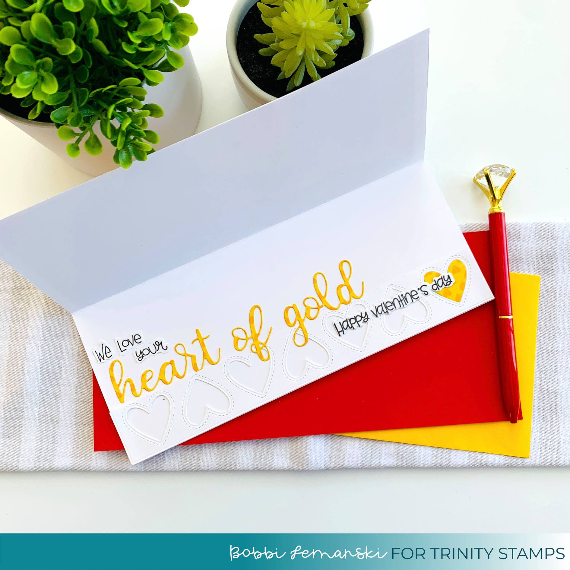 Scripty Heart Die Set– Trinity Stamps