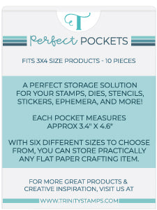 3x4 Perfect Pockets - Storage Sleeves for Stamps, Dies, and more