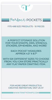 4x8 Perfect Pockets - Storage Sleeves for Stamps, Dies, and more
