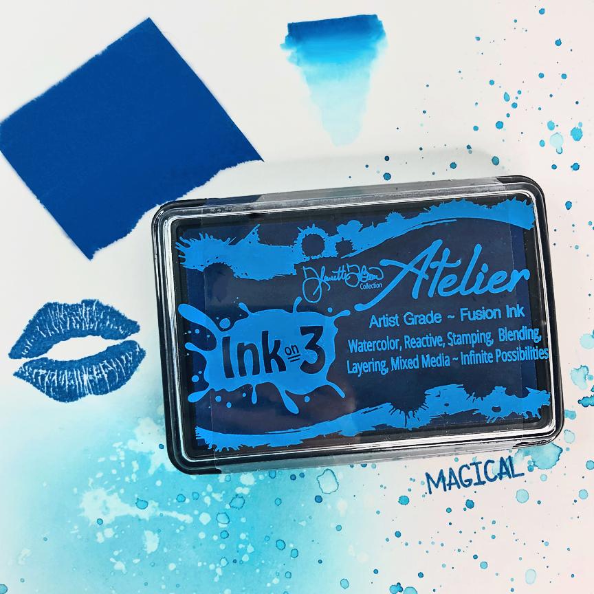 InkOn3 - Atelier Peacock Blue ~ Artist Grade Fusion Ink Pad