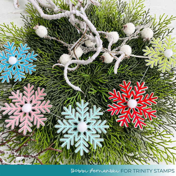 Paper Snowflakes * Three Sets * White Cardstock — The Die Cut Shop