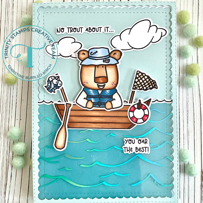 Cozy Bear Boater 4x6 Stamp Set
