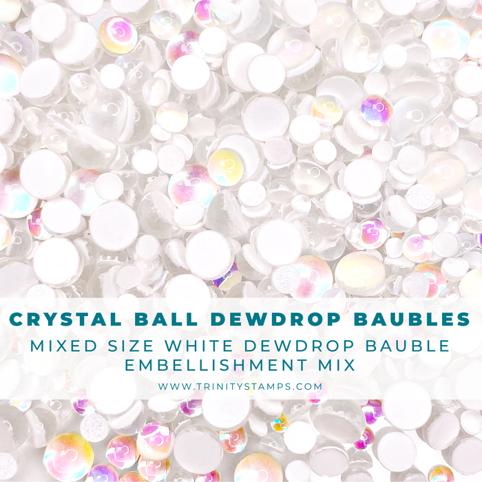 Crystal Ball Dewdrop Embellishment Mix