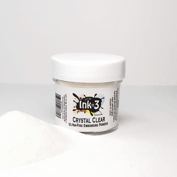 InkOn3 Ultra Fine Embossing Powder - Crystal Clear