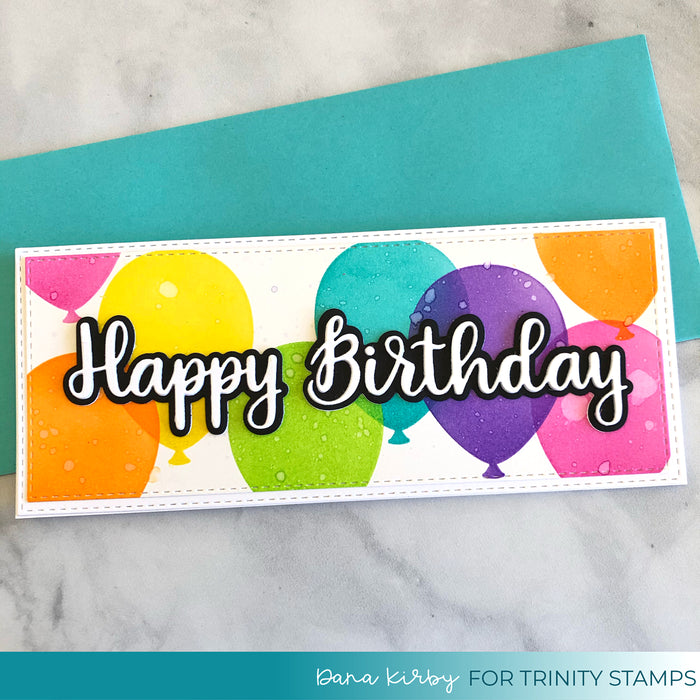 Trinity Stamps Scripty Birthday Die Set Tmd-030