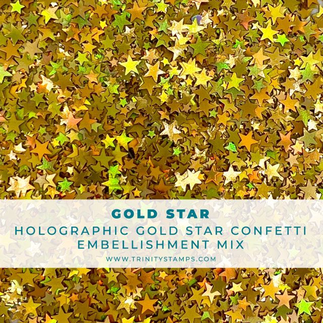 Gold Star - Gold Holographic Star Confetti Mix