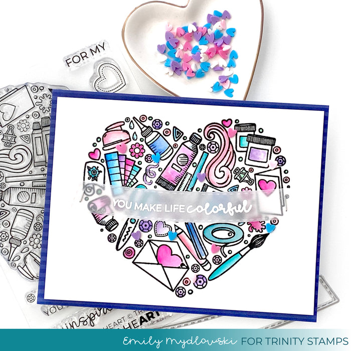 A Crafters Heart Clear Photopolymer 4x6 Stamp Set