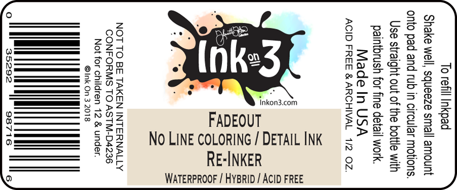 InkOn3 - Re-Inker for Fadeout No Line coloring Detail Ink