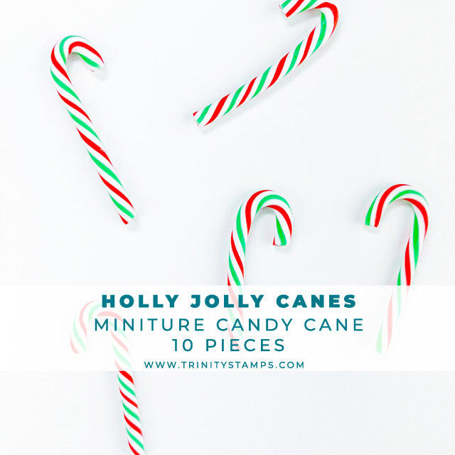 Holly Jolly Candy Cane Embellishments