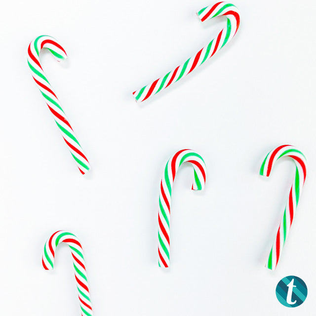 Holly Jolly Candy Cane Embellishments