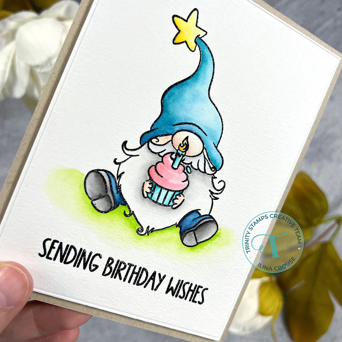 Party Gnome 4x4 Stamp Set