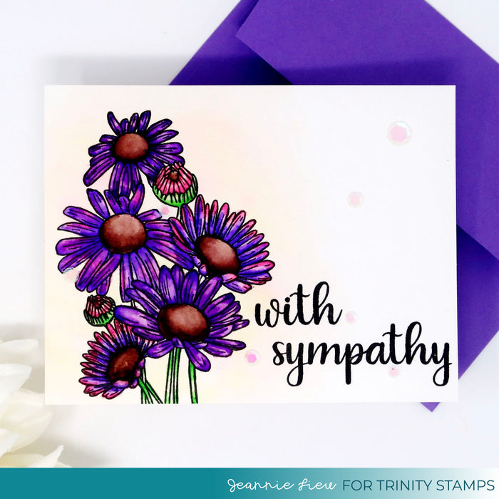 With Sympathy stamp