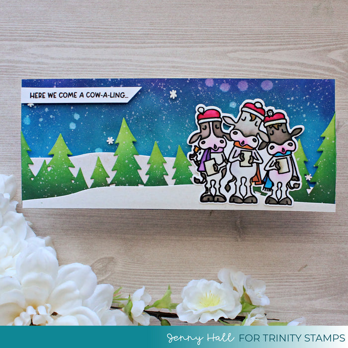 Christmas Cowlers 4x4 Stamp Set