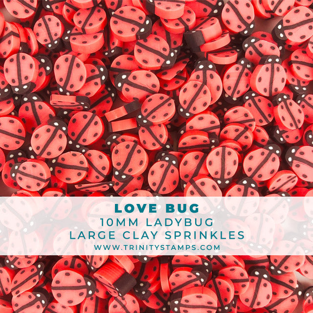 Love Bug - 10mm Ladybug Clay Sprinkles