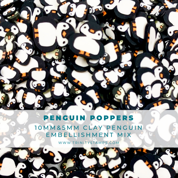 Penguin Poppers: Penguin shaped Sprinkles Mix