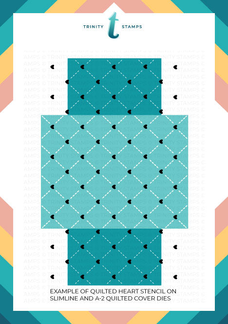 Quilted Pattern Trio - 6x9" Laser Cut 3-piece Stencil Set