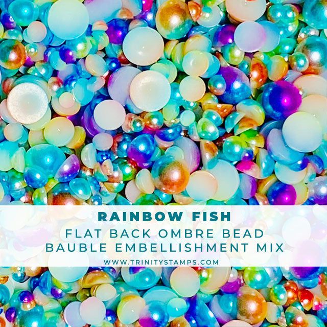 Rainbow Fish Baubles Embellishment Mix