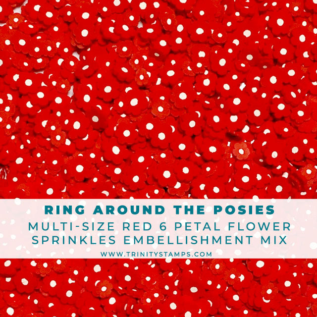 Ring Around The Posies - Clay Flower Sprinkles Embellishment Mix– Trinity  Stamps