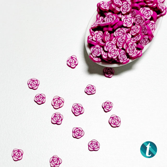 Rose Parade - Clay Flower Sprinkles Embellishment Mix