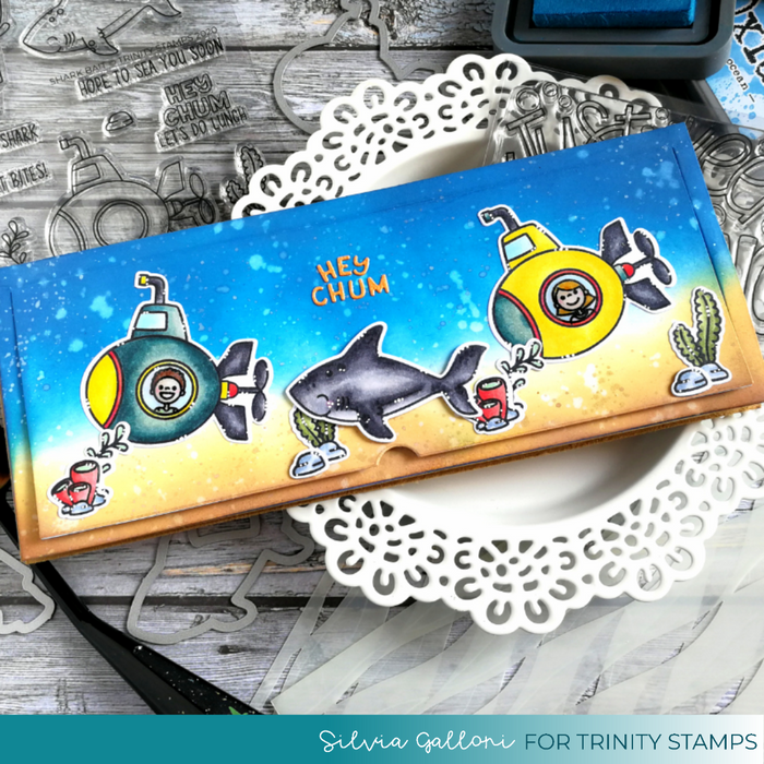 Shark Bait 4x6 Stamp Set
