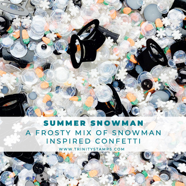 Summer Snowman Embellishment Shaker Mix
