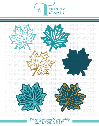 Die Cuts Leaf Spray Mixed Colors 20 Pieces Foil Cardstock Paper