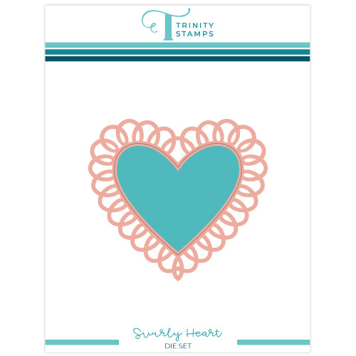 Creative Expressions Stamps To Die For Woven Trellis Heart Pre Cut Stamp