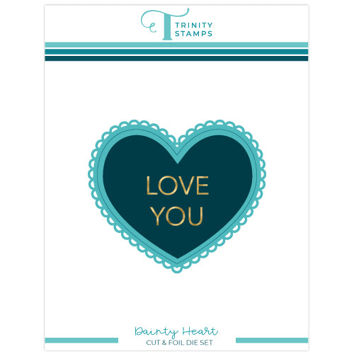 Dainty Heart Die Set and Foil Plate