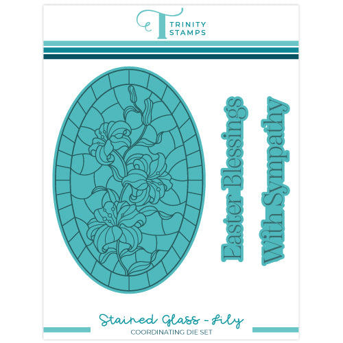 Stained Glass Lily Coordinating Die Set