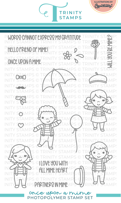 Once Upon A Mime 4x6 Stamp Set