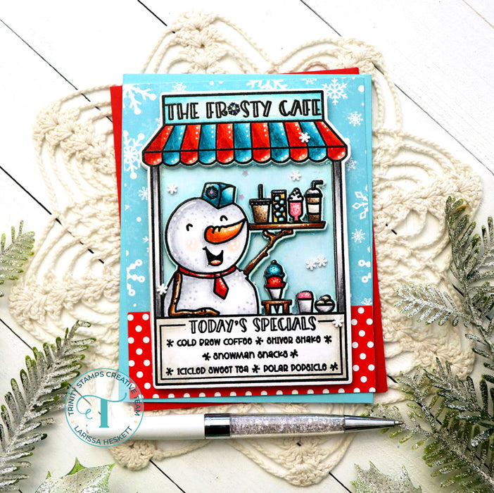 Frosty Cafe 4x6 Stamp
