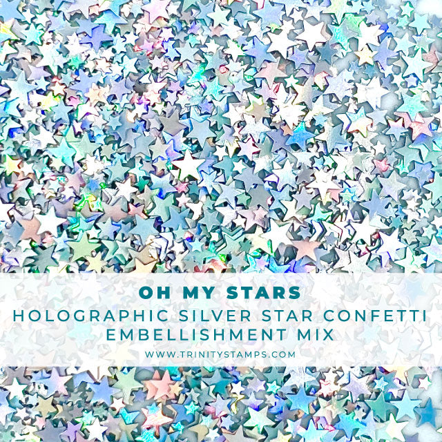 Oh My Stars Holographic Star Confetti– Trinity Stamps