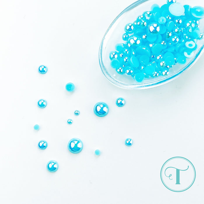Twinkling Turquoise Baubles Embellishment Mix