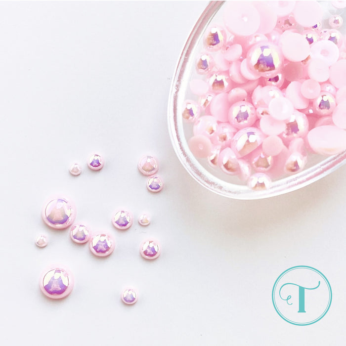 Pearly Pink Baubles Embellishment Mix