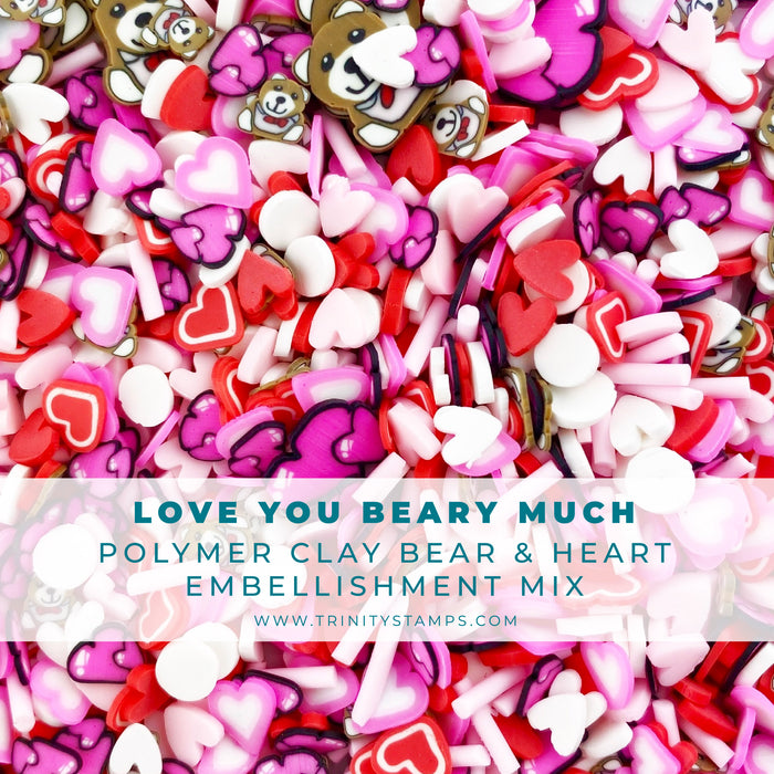 Love You Beary Much Clay Embellishment Mix