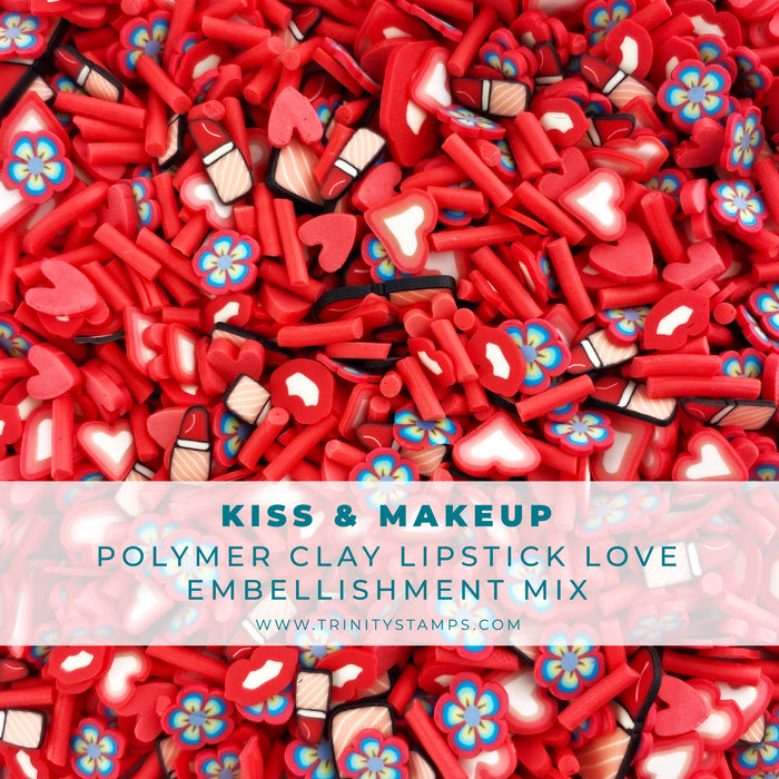Kiss & Makeup Clay Embellishment Mix