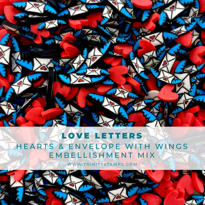 Love Letters Clay Embellishment Mix